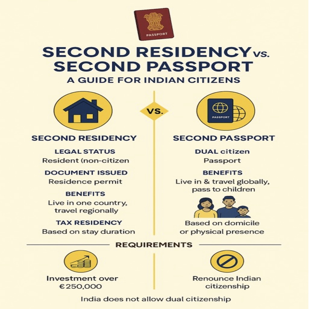 Second Residency Vs Second Passport: What Indian Citizens Should Learn About Global Relocation